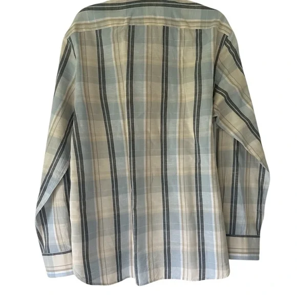 Joseph Abboud Blue Casual Button Down Shirt - Picture 3 of 3